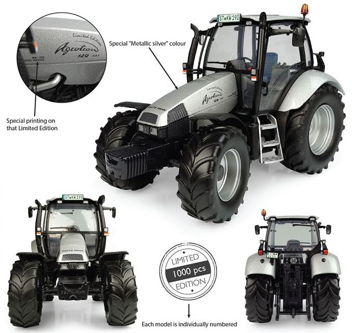 Deutz-Fahr Agrotron 120 MK3 No.555 Zilver - Limited Edition